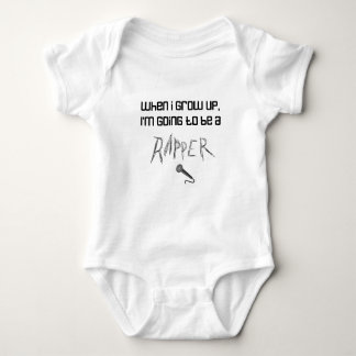 When I Grow Up .... Rapper Baby Bodysuit
