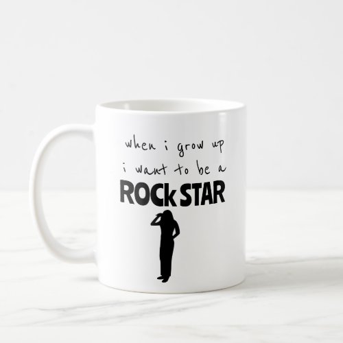 When I Grow Up Rock Star Coffee Mug