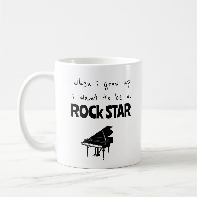 When I Grow Up Rock Star Coffee Mug (Left)