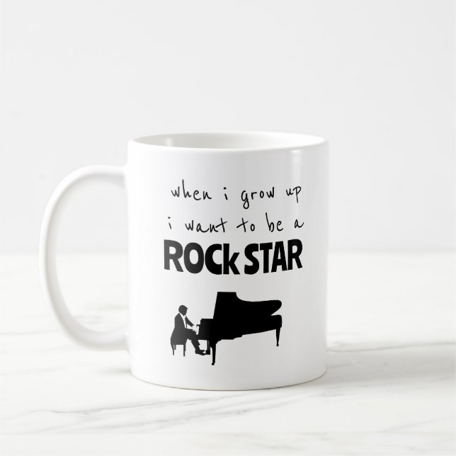 When I Grow Up Rock Star Coffee Mug (Left)
