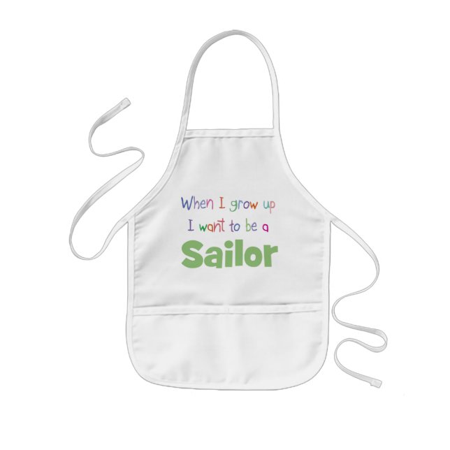 When I Grow Up Sailor Kids' Apron (Front)