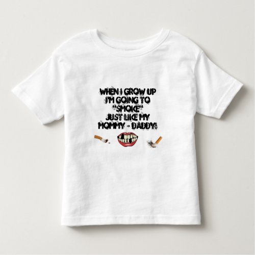 WHEN I GROW UP T_SHIRT I LOVE MOMMY  DADDY TODDLER T_SHIRT