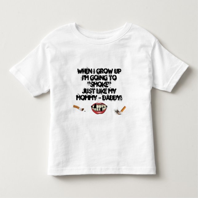 "WHEN I GROW UP T-SHIRT" I LOVE MOMMY & DADDY TODDLER T-SHIRT (Front)