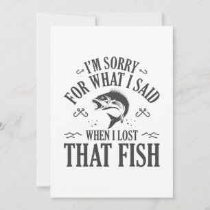 When I Lost That Fish Thank You Card
