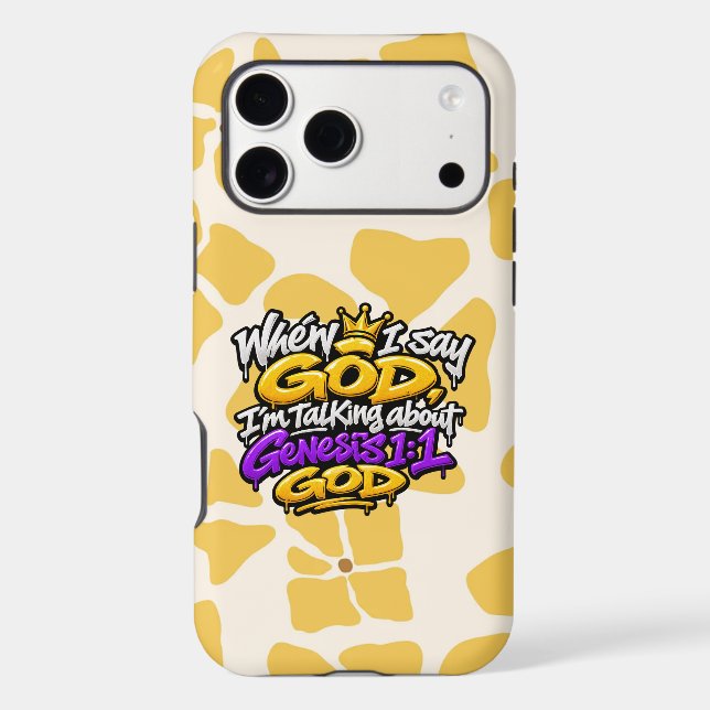 When I say God… iPhone Case (Back)