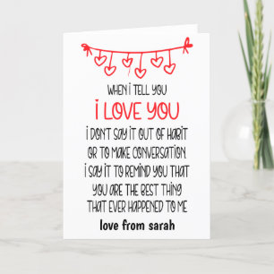 When I Tell You I Love You Holiday Card