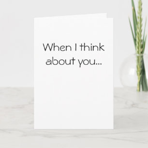 When I think about you... Holiday Card