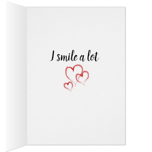 **WHEN I THINK OF "YOU" I SMILE** LOVE (Inside (Right))