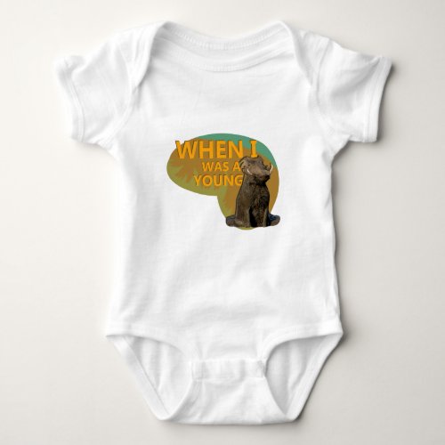 When I was a Young Warthog Baby Bodysuit