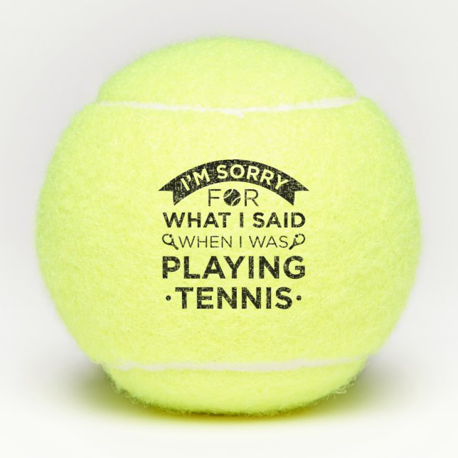 When I Was Playing Tennis Balls (Front)