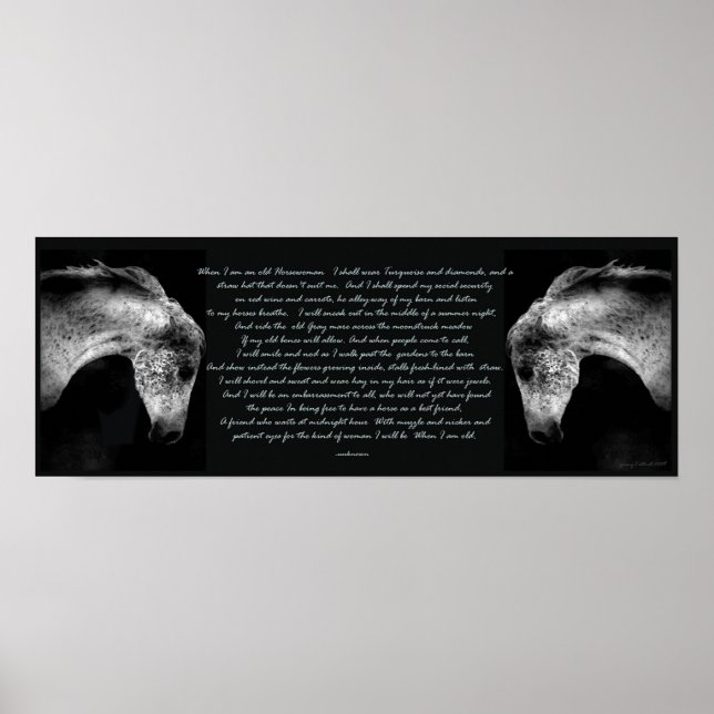 When I'm an Old Horsewoman Print (Front)