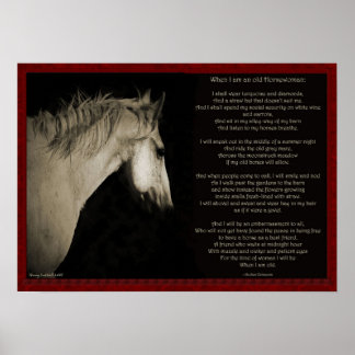 When I'm an Old Horsewomen Poster