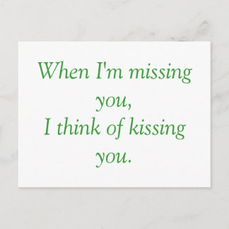when i'm missing you... postcard