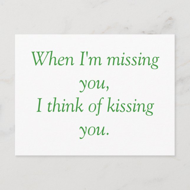 when i'm missing you... postcard (Front)