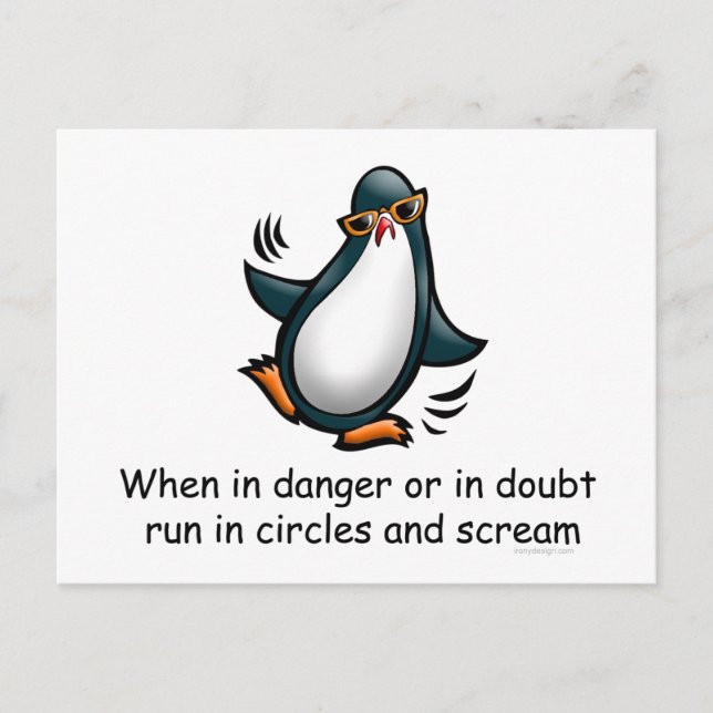 When in danger or in doubt postcard (Front)