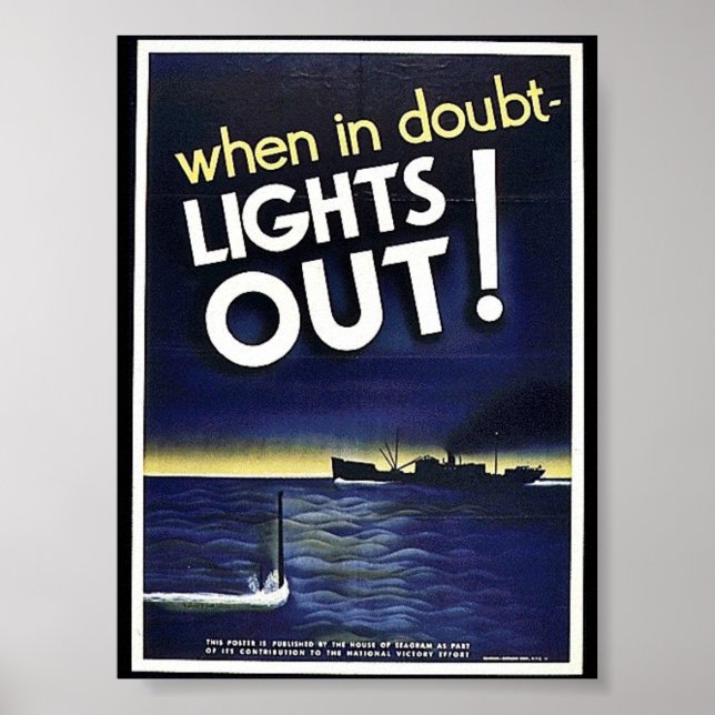 When In Doubt Lights Out! Poster (Front)