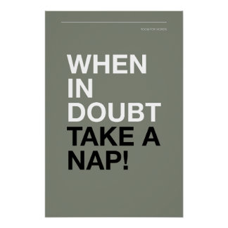 WHEN IN DOUBT, TAKE A NAP – Cozy Wall Art