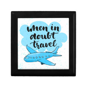 When In Doubt Travel Jewelry Box