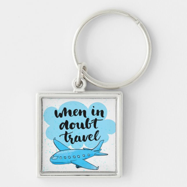 When In Doubt Travel Keychain (Front)