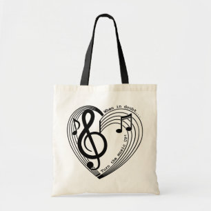 When in Doubt Turn the Music Up Tote Bag