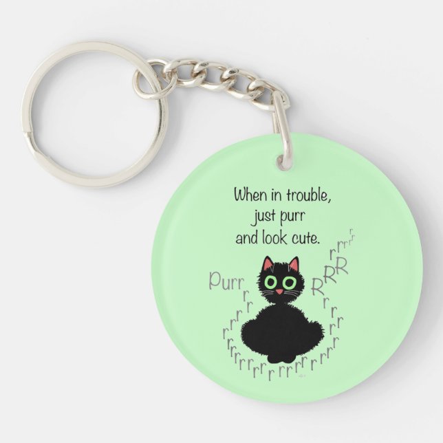 When in Trouble Keychain (Front)