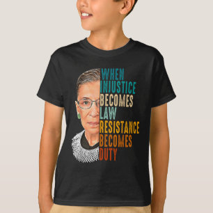 When Injustice Becomes Law Resistance Becomes Duty T-Shirt