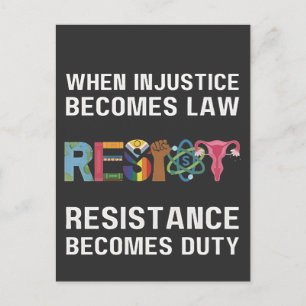 When Injustice Becomes Law, Resistance Becomes Holiday Postcard