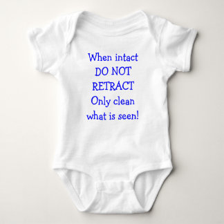 When Intact DO NOT RETRACT Baby Bodysuit