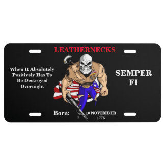 When It Absolutely Positively Has To Be Destroyed License Plate