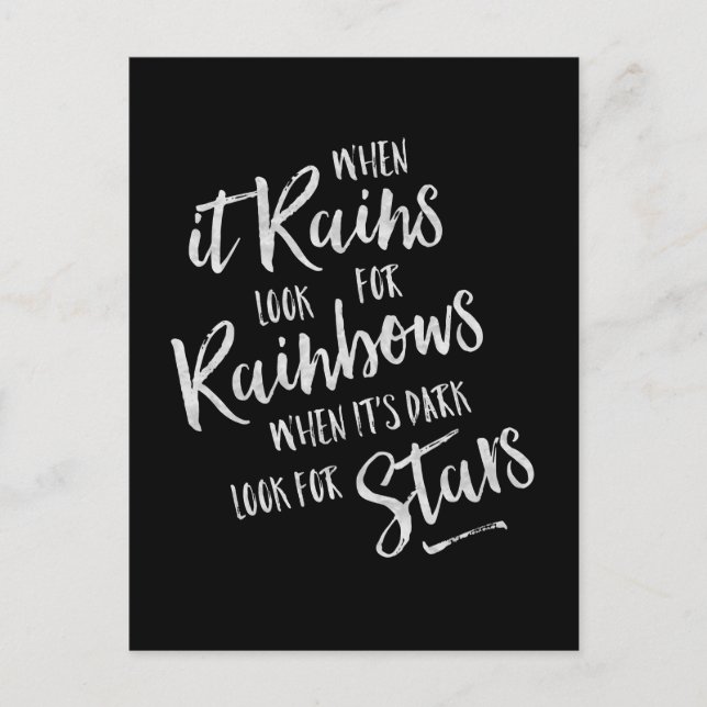 When It Rains - Inspirational Card (Front)