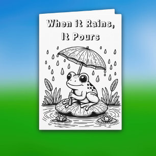 When it Rains, It Pours Color Me Card