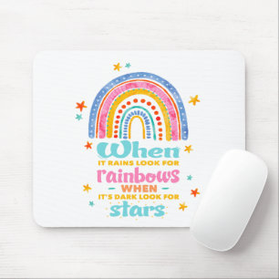 When It Rains Look For Rainbows Mouse Pad