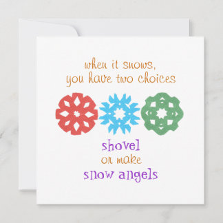 "When It Snows" holiday photo card