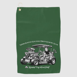 When Kustom Kulture Meets Kuntry Klub Konventions Golf Towel