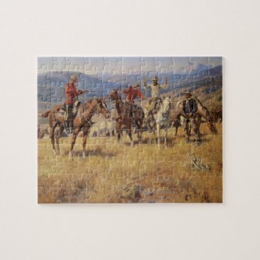 When Law Dulls the Edge of Chance by CM Russell Jigsaw Puzzle When Law Dulls the Edge of Chance by CM Russell Jigsaw Puzzle