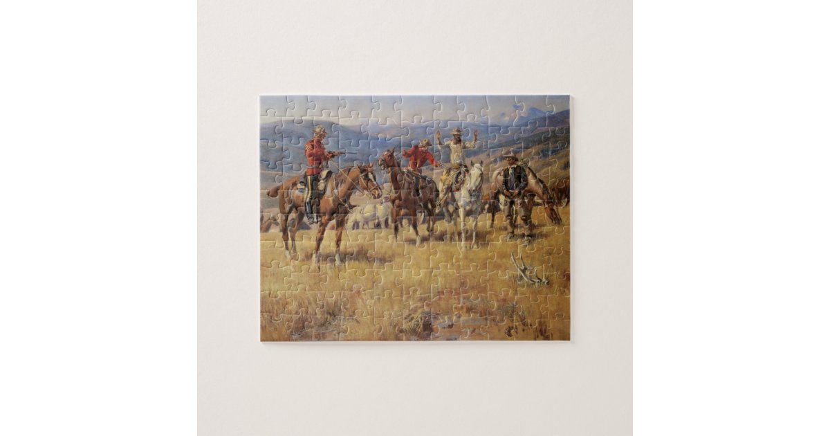 When Law Dulls the Edge of Chance by CM Russell Jigsaw Puzzle | Zazzle