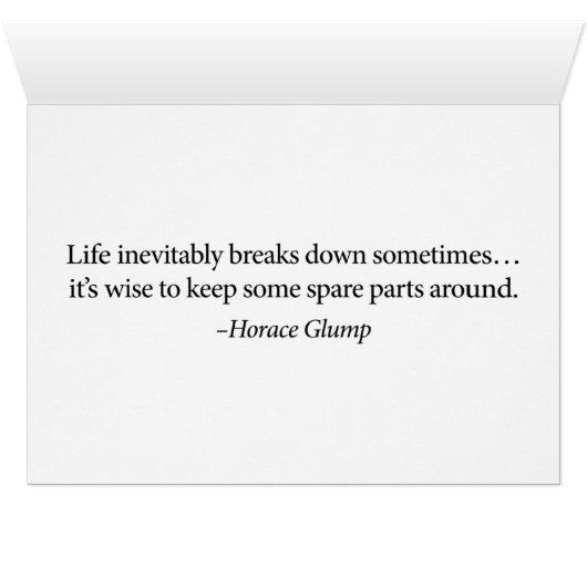When Life Breaks Down Cards (Inside Horizontal (Bottom))