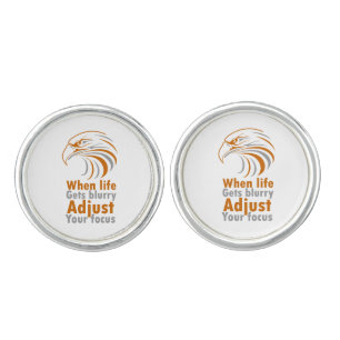 When life gets blurry adjust your focus cufflinks