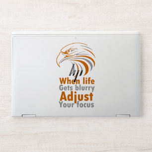 When life gets blurry adjust your focus tote bag HP laptop skin