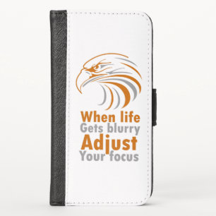When life gets blurry adjust your focus tote bag iPhone x wallet case