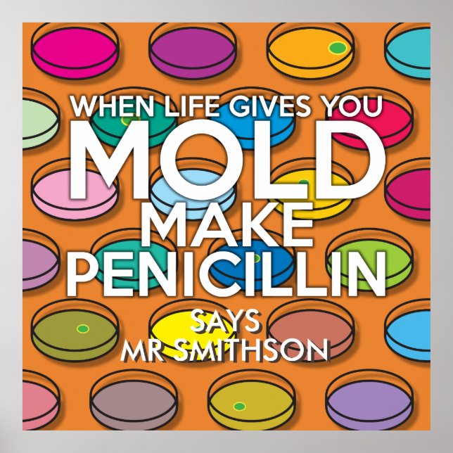 WHEN LIFE GIVE YOU MOLD Fun Medical Science Poster (Front)