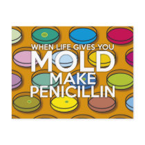 WHEN LIFE GIVE YOU MOLD POSTCARD WHEN LIFE GIVE YOU MOLD POSTCARD