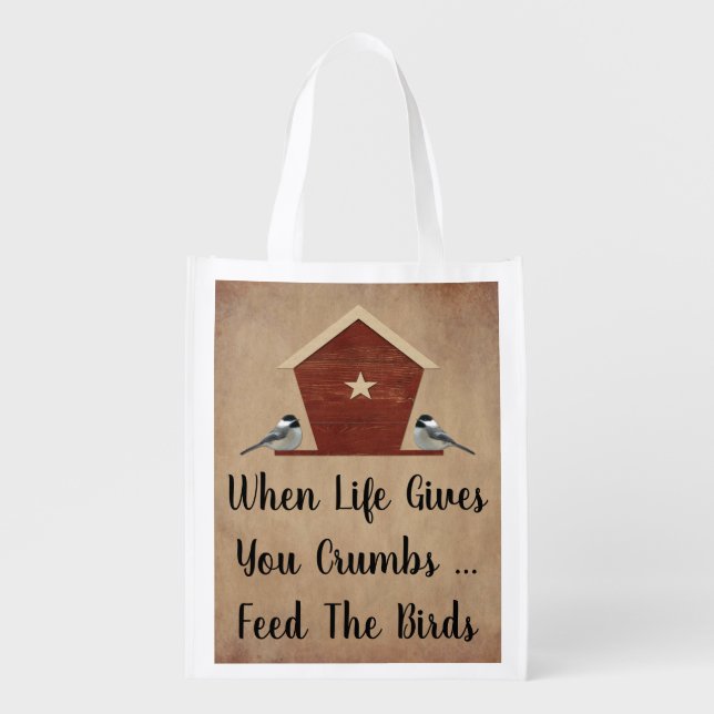 When Life Gives You Crumbs Cute Reusable Bag (Front)