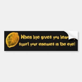 When Life Gives You Lemons  Bumper Sticker by googolperplexd at Zazzle