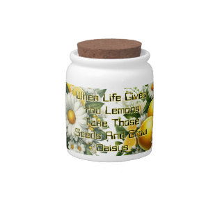 When Life Gives You Lemons Candy Jar