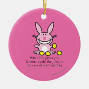When Life Gives You Lemons Ceramic Ornament