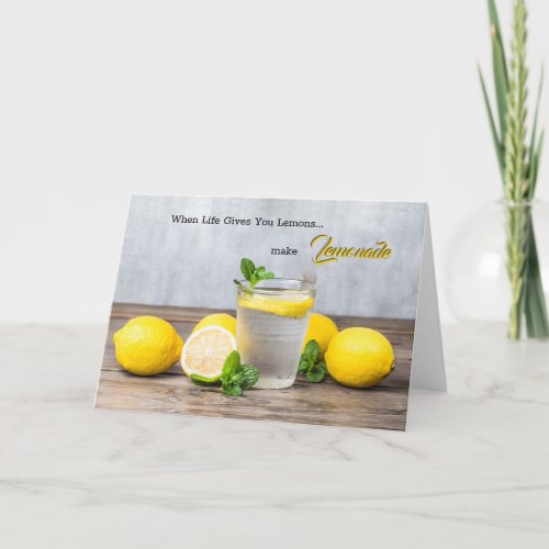 When Life Gives You Lemons Folded Card