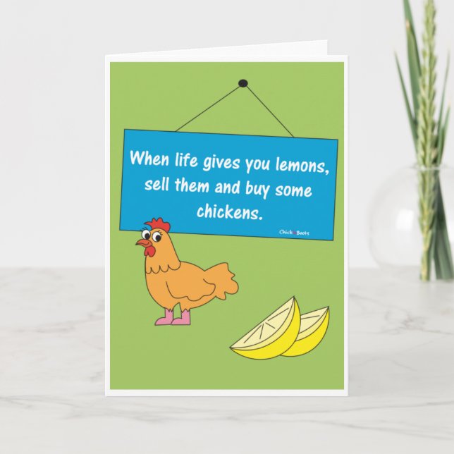 When Life Gives You Lemons - Greeting Card (Front)