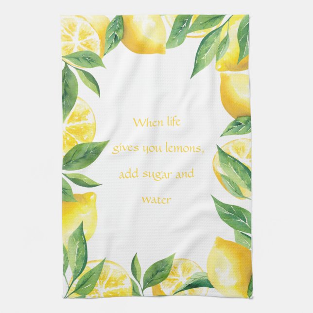 When Life Gives You Lemons Kitchen Towel (Vertical)