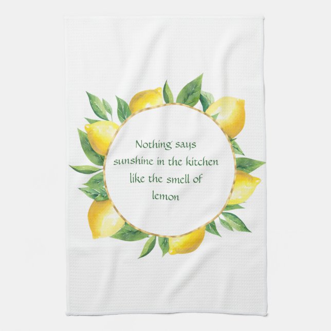 When Life Gives You Lemons Kitchen Towel (Vertical)